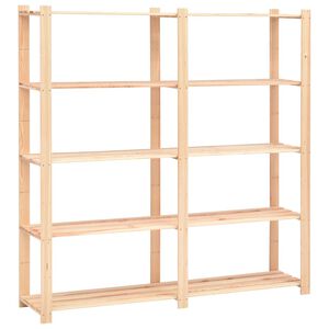 vidaXL &Eacute;tag&egrave;re de stockage 5 niveaux 170x38x170 cm Pin solide 500 kg