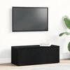 vidaXL Meuble TV avec tiroir Ch&ecirc;ne noir 80x34x30 cm Bois d'ing&eacute;nierie