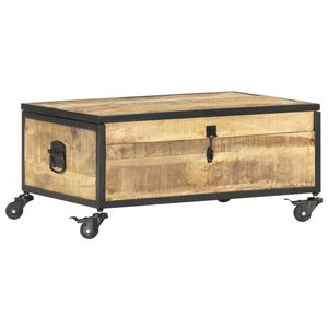 vidaXL Table basse 70x50x33 cm Bois de manguier massif