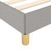 vidaXL Cadre de lit sans matelas gris clair 90x190 cm tissu