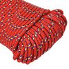 vidaXL Corde de bateau Rouge 5 mm 100 m Polypropyl&egrave;ne