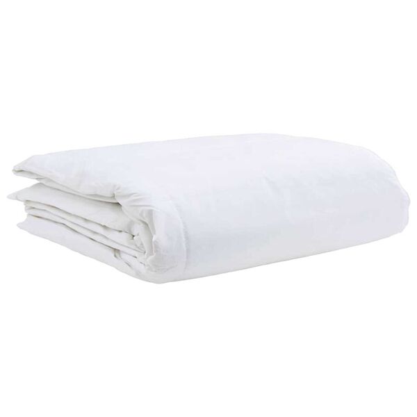 vidaXL Duvet d'été simple Blanc 155 x 220 cm Plume