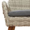 vidaXL Ensemble de salle &agrave; manger pour jardin 5 pcs Gris clair