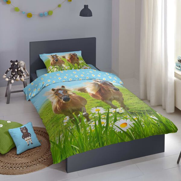 Good Morning Housse de couette pour enfants Horses 140x200/220 cm