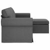 vidaXL Canap&eacute; Gris fonc&eacute;