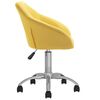 vidaXL Chaises pivotantes &agrave; manger lot de 6 jaune tissu
