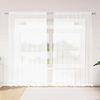 vidaXL Rideau en Dentelle Floral Blanc 240 x 200 cm Polyester