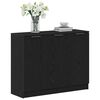 vidaXL Buffet Chêne noir 90,5 x 30 x 70 cm Bois d'ingénierie