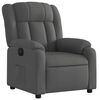 vidaXL Fauteuil inclinable &eacute;lectrique Gris fonc&eacute; Tissu