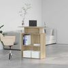 vidaXL Bureau de r&eacute;ception Ch&ecirc;ne Sonoma 100x40x104 cm Bois d'ing&eacute;nierie