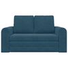 vidaXL Canap&eacute;-Lit 60cm Bleu Velours