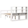 vidaXL Lit biblioth&egrave;que sans matelas blanc 120x190 cm bois pin massif