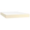 vidaXL Matelas de lit &agrave; ressorts ensach&eacute;s fermet&eacute; moyenne Cr&egrave;me 140x190x20 cm