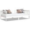 vidaXL Lit de jour sans matelas blanc bois de pin massif 90x200 cm