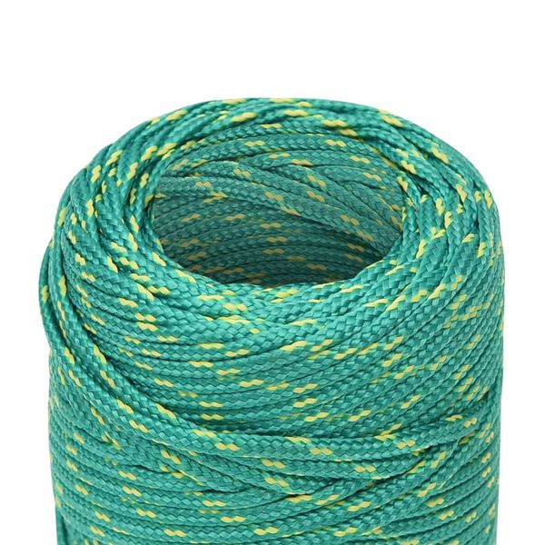vidaXL Corde de bateau Vert 2 mm 50 m Polypropyl&egrave;ne