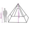 vidaXL Tente de camping tipi 7 personnes vert imperméable