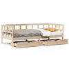 vidaXL Lit de jour avec tiroirs sans matelas 80x200 cm bois massif