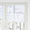 vidaXL Films pour fen&ecirc;tre 2 pcs d&eacute;poli motif de bambou PVC