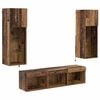 vidaXL Meubles TV muraux 5 pc Ch&ecirc;ne noir Bois d'ing&eacute;nierie