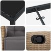 vidaXL Ensemble de salle &agrave; manger pour jardin 5 pcs Beige polyrotin
