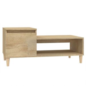 vidaXL Table basse Ch&ecirc;ne sonoma 100x50x45 cm Bois d'ing&eacute;nierie