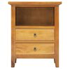 vidaXL Table de chevet 60x30x75 cm bois massif d'acajou