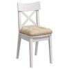 vidaXL Coussins de si&egrave;ge 4 pcs Cr&egrave;me 45 x 45 cm Tissu en microfibre