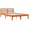 vidaXL Cadre de lit sans matelas cire marron 120x200cm bois pin massif