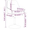 vidaXL Tabouret de bar Jaune moutarde Tissu