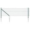 vidaXL Poteau de cl&ocirc;ture. Vert 10 x 0,4 m (treillis de 60 x 60 mm)