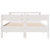 vidaXL Cadre de lit sans matelas blanc 160x200 cm bois de pin massif