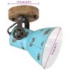vidaXL Lampe murale 25 W bleu d&eacute;lav&eacute; 11,5x11,5x25 cm E27