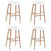 vidaXL Ensemble de bar 5 pcs Noir et blanc