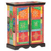 vidaXL Buffet peint &agrave; la main 60x30x75 cm Bois de manguier massif