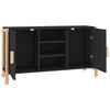 vidaXL Buffet Noir 107x38x60 cm Bois d'ing&eacute;nierie