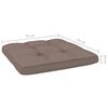 vidaXL Coussins de palette lot de 2 taupe tissu