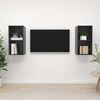 vidaXL Meubles TV muraux 2 pcs Gris brillant Bois d'ing&eacute;nierie
