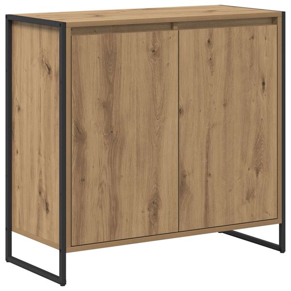 vidaXL Meuble d'appoint Ch&ecirc;ne artisan 79 x 36 x 75 cm
