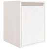 vidaXL Meubles TV 3 pcs Blanc Bois massif de pin
