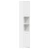 vidaXL Armoire de salle de bain Blanc brillant Bois d'ing&eacute;nierie