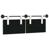 vidaXL T&ecirc;te de lit suspendue Montage mural Uni Cr&egrave;me 150 x 55 x 5 cm