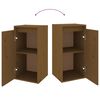 vidaXL Armoires murales 2pcs Marron miel 30x30x60cm Bois de pin massif