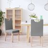 vidaXL Chaises &agrave; manger lot de 2 gris clair tissu