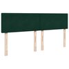 vidaXL Sommier &agrave; lattes de lit et matelas Vert fonc&eacute; 180x200cm Velours