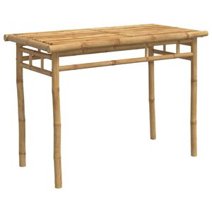 vidaXL Table &agrave; manger de jardin 110x55x75 cm bambou