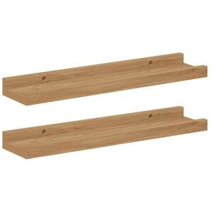 vidaXL &Eacute;tag&egrave;re Murale 2 pc Marron 40 x 9 x 3 cm Bois d'ing&eacute;nierie