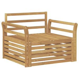 vidaXL Canap&eacute; d&rsquo;ext&eacute;rieur Bois d'Acacia Massif Blanc