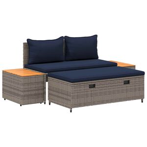 vidaXL Ensemble de canap&eacute;s d'ext&eacute;rieur 4 -Seater 4 pcs 55 x 30 x 39 cm
