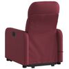 vidaXL Fauteuil inclinable de massage &eacute;lectrique Rouge bordeaux Tissu