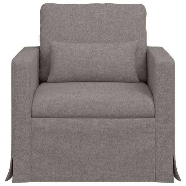vidaXL Canap&eacute; Taupe Dimensions globales: 78 x 78 x 80 cm (l x P x H)